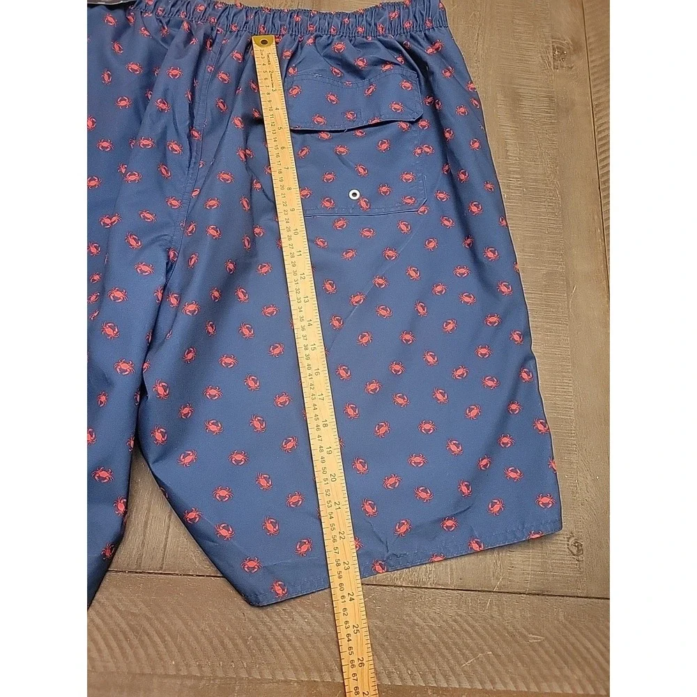 St‎ John Bay Hydrochromic Swim Trunk Men's 3XLT NEW Nwt Crabs Strech Elastic